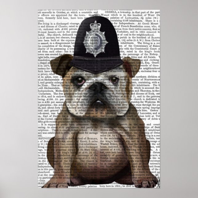 Poster Policier de Bulldog (Devant)