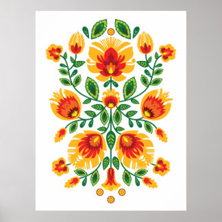 Poster 💛 🧡 ❤️ Polish superbe Folk Wycinanki