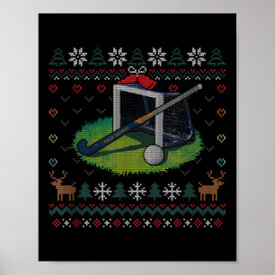 Poster Polo Hockey Sweat de Noël Laid Sports Jouez