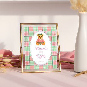 Poster Polo Luxury Teddy Bear Baby showers Cartes et Cade