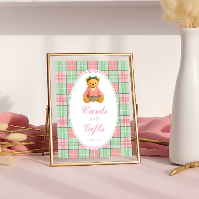 Poster Polo Luxury Teddy Bear Baby showers Cartes et Cade (Créateur téléchargé)