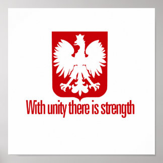 Poster Pologne - Avec unité Force