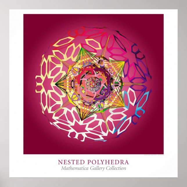 Poster Polyèdres imbriqués (Devant)