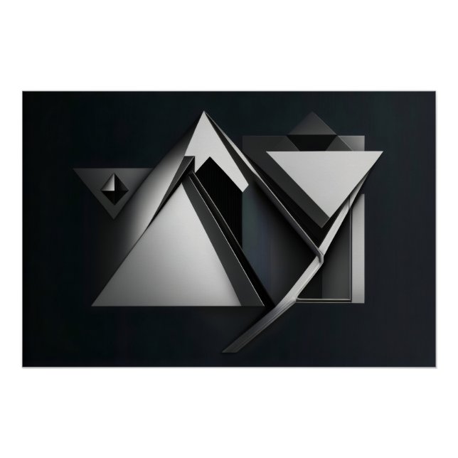 Poster Polygons - Recouvrements précis (Devant)