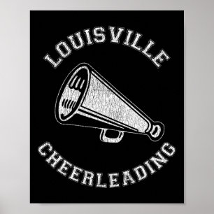 Poster Pom-pom de Louisville en détresse Rétro années 90
