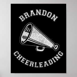 Poster Pom-Pom Girl Brandon Rétro en détresse des années 