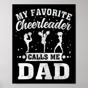 Poster Pom-pom girl favoris m'appelle Fête des pères papa