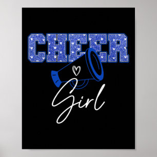 Poster Pom-Pom Girl Sport Équipe de Cheer Menant