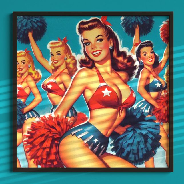 Poster Pom-pom girl vintages (Créateur téléchargé)