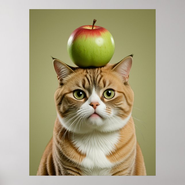 Poster Pomme de chat (Devant)