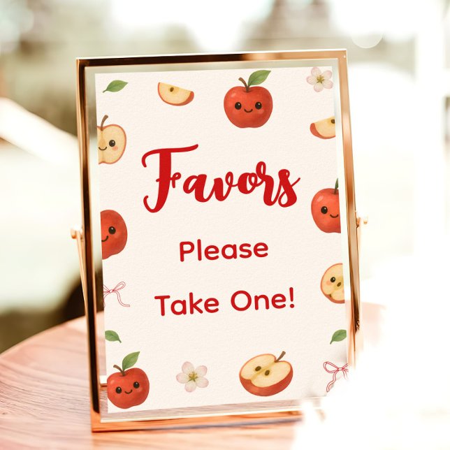 Poster Pomme de mon Baby shower oeil Favoriser (Créateur téléchargé)