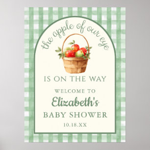 Poster Pomme De Nos Yeux Panneau De Bienvenue Baby Shower