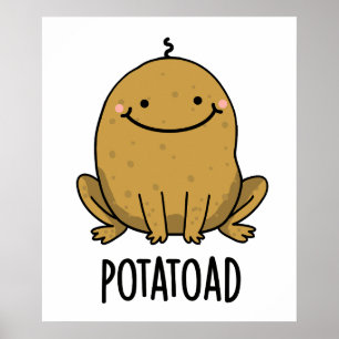 Poster Pomme de terre amusant pomme de terre tourte