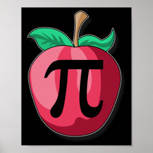 Poster Pomme Pi Funny Enseignant Math Thanksgiving Jour G