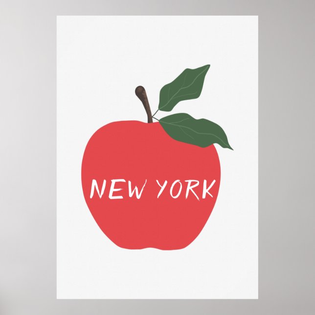 Poster Pomme rouge de New York (Devant)