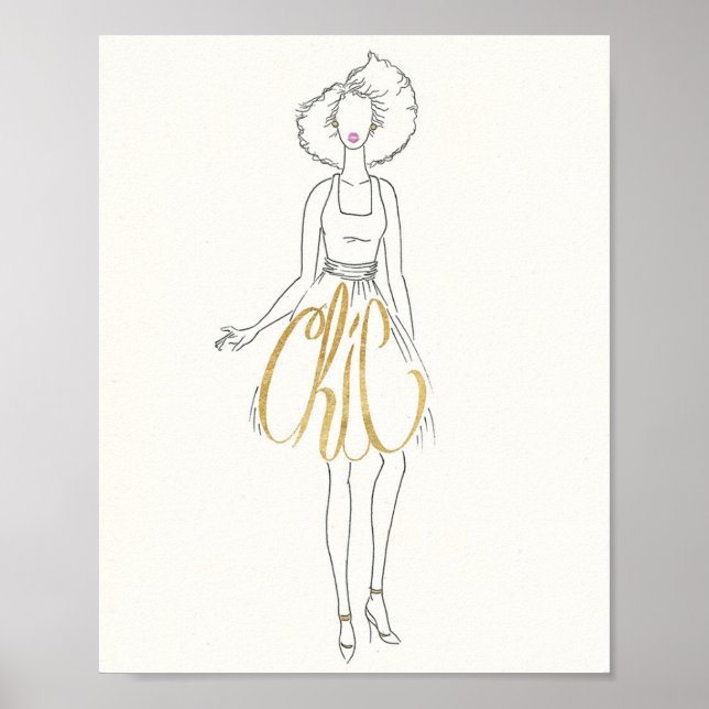 Poster Pomme sauvage | Style Sayings - Robe Chic (Devant)