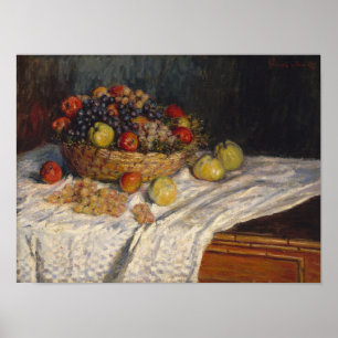 Poster Pommes et raisins