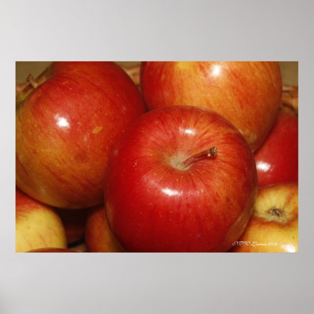 Poster Pommes rouges (Devant)