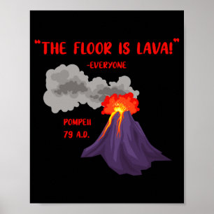 Poster Pompeii Le sol est en lave T Shirt_1