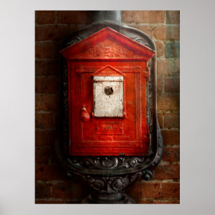 Poster Pompier - La boîte à feu