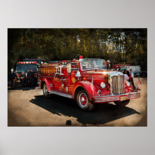 Poster Pompier - La Procession