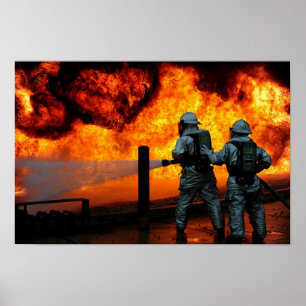 Poster Pompiers militaires