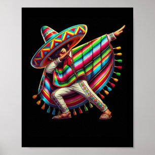 Poster Poncho Cinco De Mayo Dab Fiesta Bo