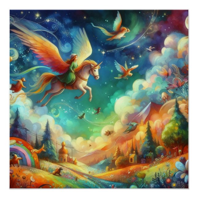 Poster Poney lunaire (Devant)