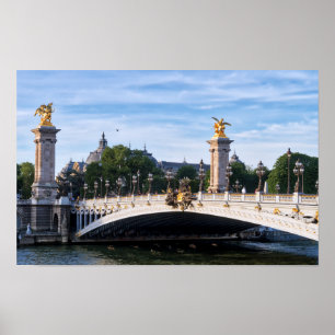 Poster Pont Alexandre III sur la Seine - Paris, France