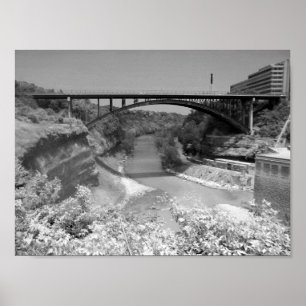 Poster Pont au-dessus de la gorge de la rivière Photo