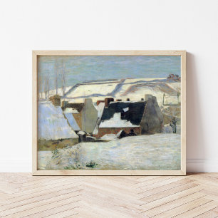 Poster Pont-Aven sous la neige   Paul Gauguin