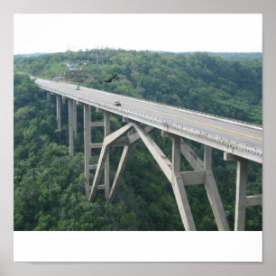 Poster Pont Bacunayagua, Cuba