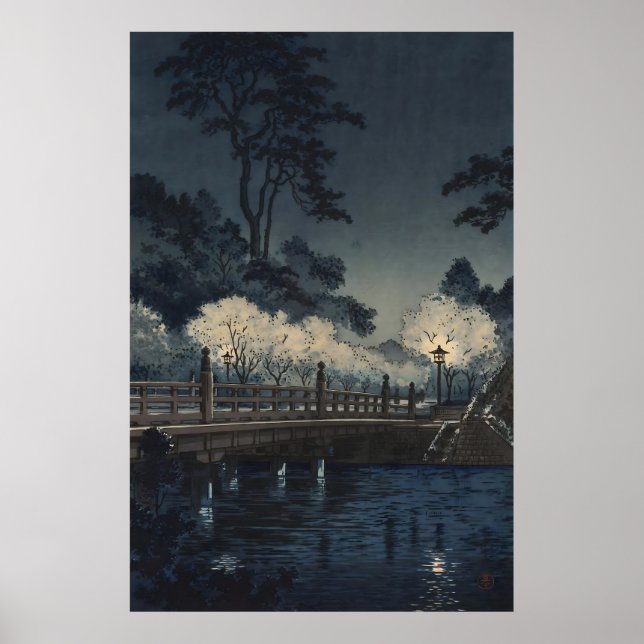 Poster Pont Benkei 1933 par Tsuchiya Koitsu (Devant)
