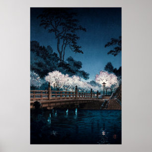 Poster Pont Benkei par Tsuchiya Koitsu