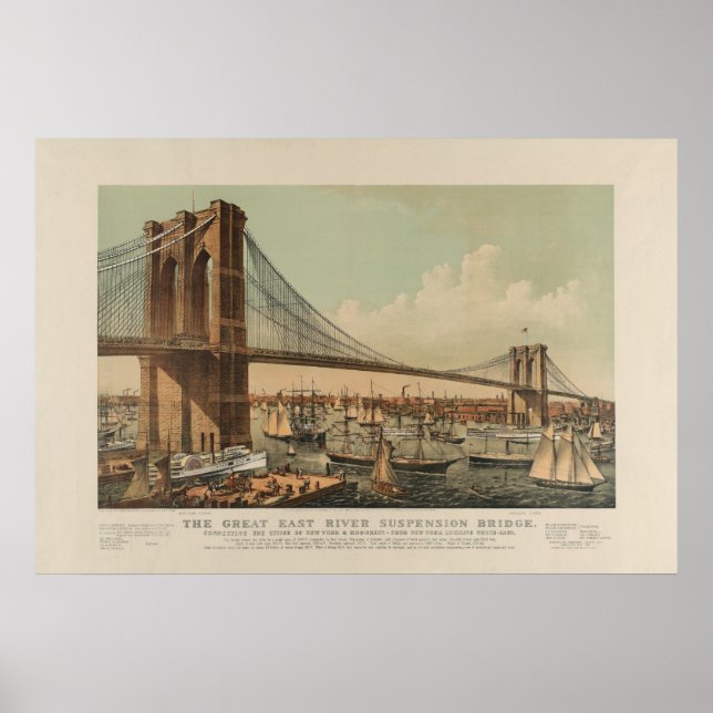 Poster Pont Brooklyn (Devant)