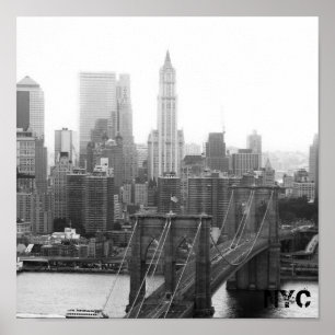 Poster pont brooklyn NYC