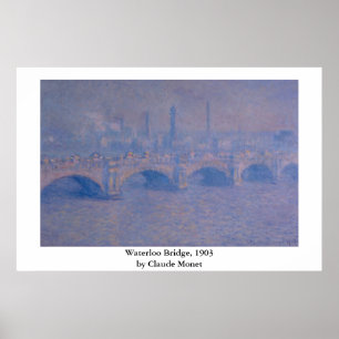 Poster Pont Claude Monet Waterloo