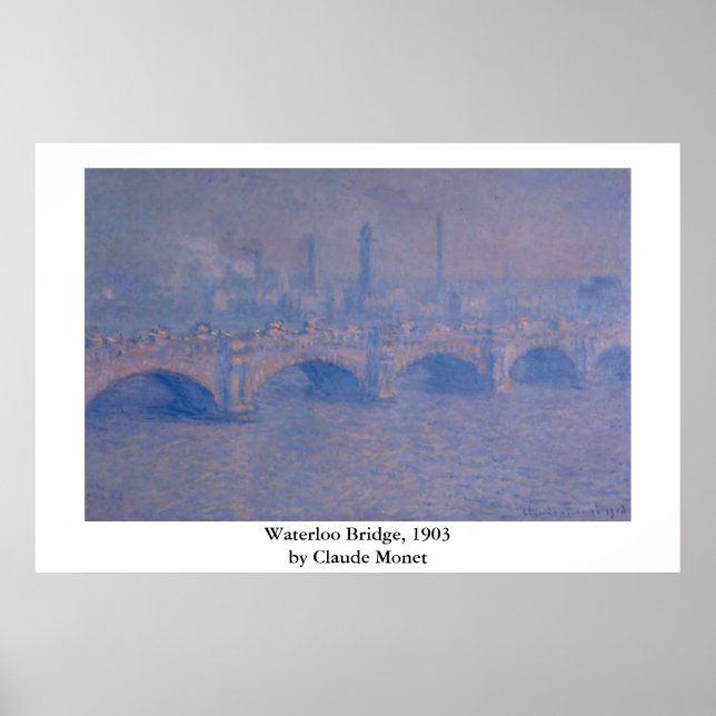 Poster Pont Claude Monet Waterloo (Devant)