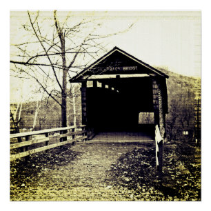 Poster Pont couvert