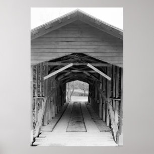 Poster Pont couvert de la ferme de liaison
