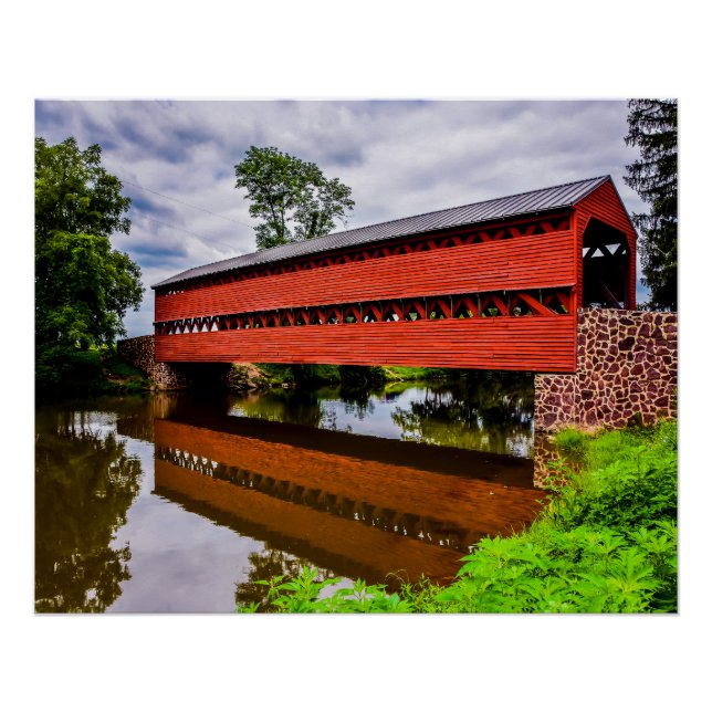 Poster Pont couvert de Sachs (Devant)