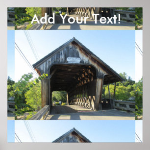 Poster Pont couvert de Squam River