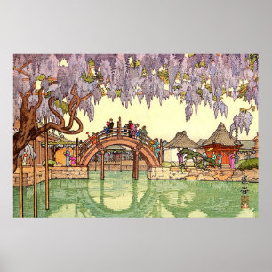 Poster Pont de la demi-lune Yoshida Toshi 1941