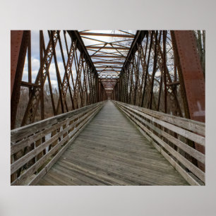 Poster Pont de la piste cyclable