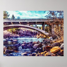 pont de la rivière Verdi Truckee
