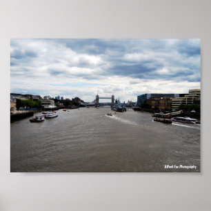 Poster Pont de la Tour et paysage de la Tamise