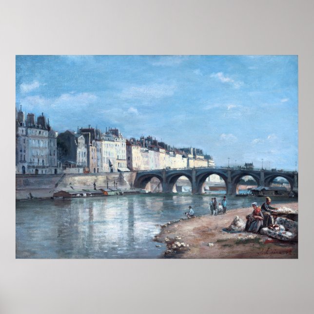 Poster Pont de la Tournelle à Paris par Stanislas Lépine (Devant)