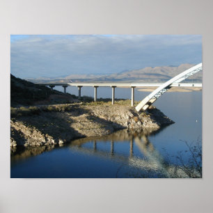Poster Pont de lac roosevelt, Arizona