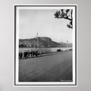 Poster Pont de Remagen bridge Erpel - pre-war Germany