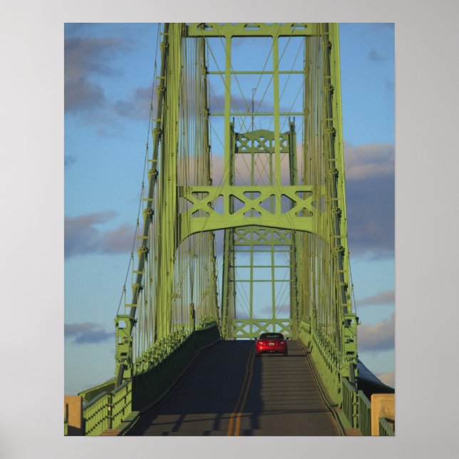 Poster Pont de suspension sur Little Deer Isle (Devant)